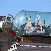 Nelson's Ship in a Bottle, London, UK