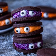 Chocolate Monster Halloween Cookies