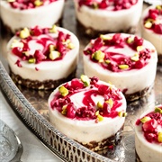 Vegan Raspberry & Banana Raw Cheesecake Cups