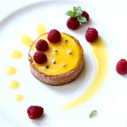 Passionfruit Raspberry Tart