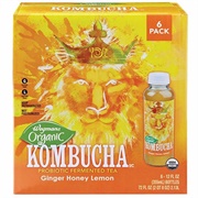 Wegmans Kombucha Ginger Honey Lemon