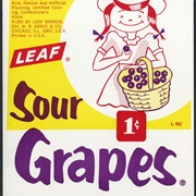 Leaf Sour Grapes Gum