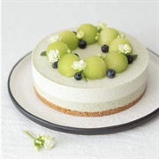 Vegan Melon Mint Cheesecake