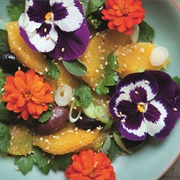 Salad With Different Flowers