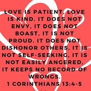 1 Corinthians 13:4-5