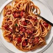 Sicilian Style Spaghetti Alla Carrettiera