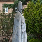 Statue of St Willibrord, Echternach, Luxembourg