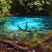 Blue Lake in Sra Morakot, Thailand