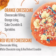 Dunkin' Donuts Orange Cheesecake Donut