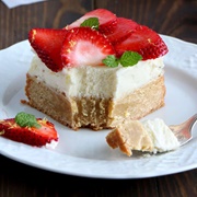 Strawberry Cheesecake Blondies