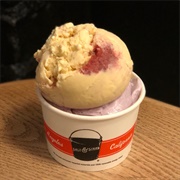 Toasted White Chocolate and Roasted Strawberry Ice Cream