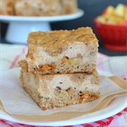 Butterscotch Apple Cheesecake Cookie Bars