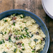 Mushroom and Courgette Risotto