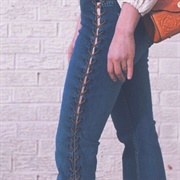 Lace Up Jeans