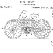First Electric Bicycle Produced by Hosea Libbey 1897