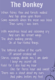 The Donkey (G K Chesterton)
