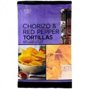 Chorizo and Red Pepper Tortilla Chips