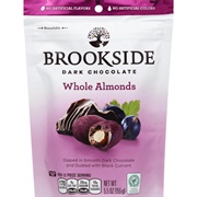 BROOKSIDE Dark Chocolate Whole Almonds Dusted With Black Currant
