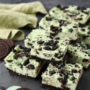 Mint Oreo Cheesecake Bars