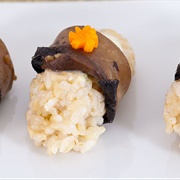 Edamame and Coriander Nigiri