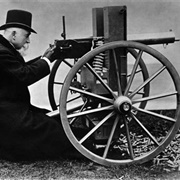 Hiram Maxim Invents the First Self-Powered Machine Gun 1884
