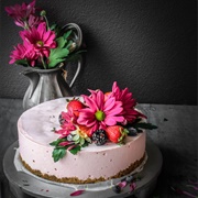 Ice Cream Cheesecake With Mixed Berry and Thyme