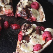 Banana Raspberry Pizza