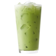 Caribou Coffee Iced Matcha Vanilla Tea Latte