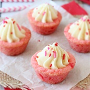 Mini Strawberry Cheesecake Cookie Cups