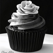Black and Gray Cupcake
