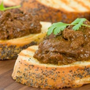 Masala Chicken on Toast