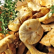 Chanterelle Mushrooms With Thyme