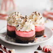 Peppermint Mocha Mini Cheesecakes