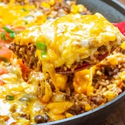 Mexican Beef and Rice Casserole
