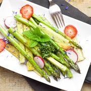 Asparagus and Rhubarb Salad