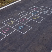 Played Hop Scotch