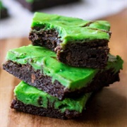 Green Cheesecake Brownie