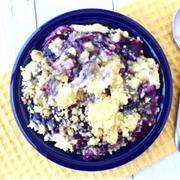 Lemon Blueberry Cheesecake Dump Cake