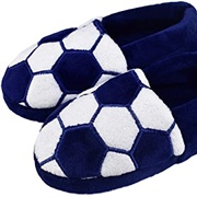 Blue Football Slippers