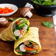 Egg and Meat Wrap