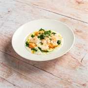 King Prawn and Oak Smoked Salmon Risotto