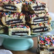 Funfetti Oreo Sugar Cookie Bars