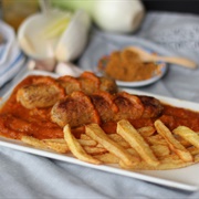 Vegan Currywurst With Fries