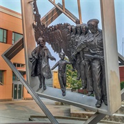 Wait for Me Daddy Sculpture, New Westminster, BC, Canada