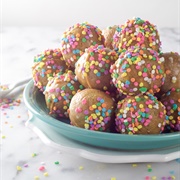 Baked Vanilla Funfetti Donut Holes