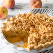 Ginger Peach Biscuit Pie
