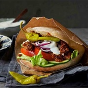 Döner Kebab in Pita Bread