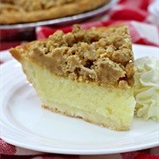 Crumble Eggnog Pie