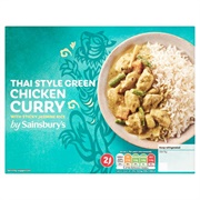Thai Green Chicken Curry With Sticky Jasmine Rice