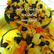 Acorn Squash Yellow Rice